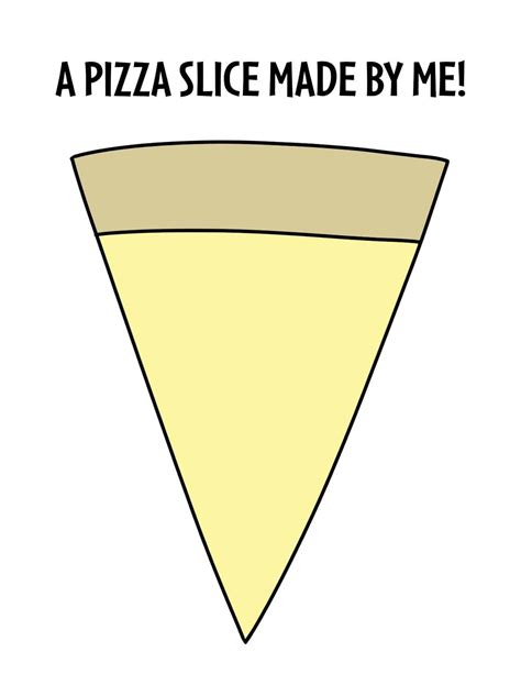 Blank Pizza Slice Template